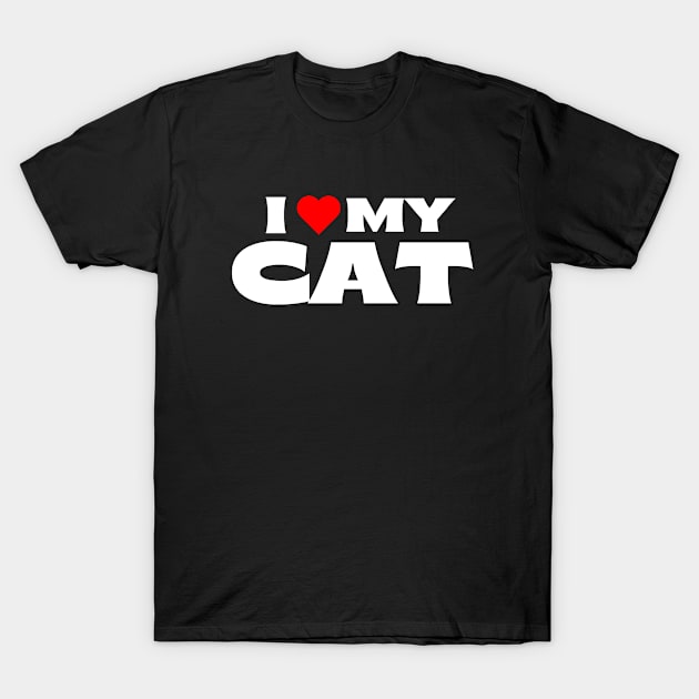 I Love My Cat T-Shirt by Itsheartshop